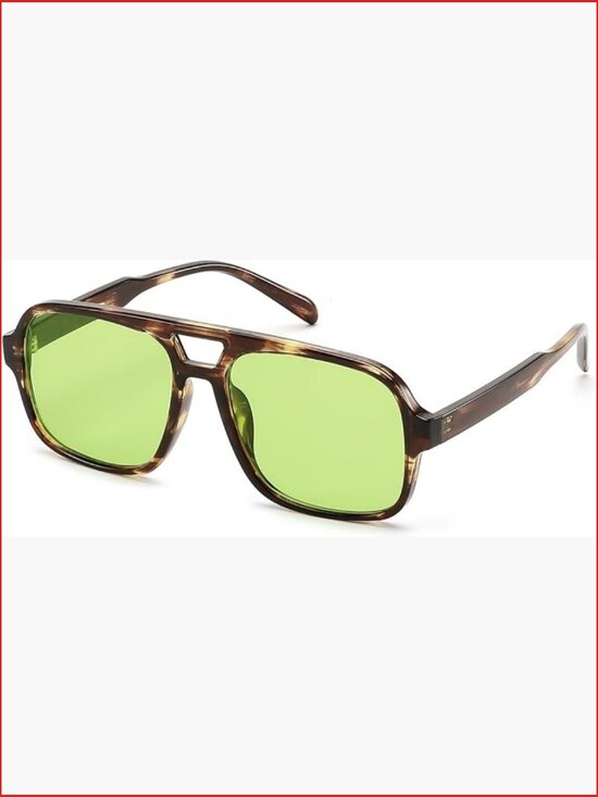 Retro Aviator Sunglasses 70s Classic Vintage Square Shades UV400